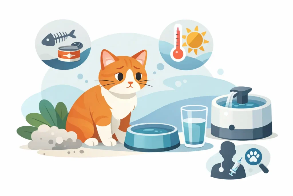 Why Won't My Cat Drink Water? Causes and Fixes